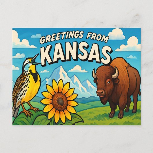 KANSAS-Briefkaart Briefkaart (Voorkant)