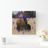 Kansas Buffalo Square Wall klok (Huis)