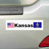 Kansas Bumpersticker (Op auto)