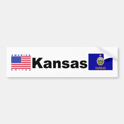 Kansas Bumpersticker (Voorkant)
