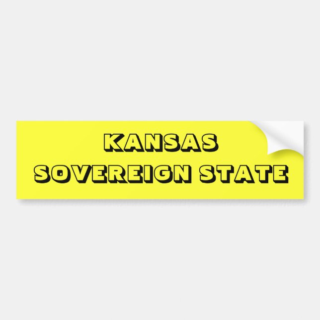 KANSAS BUMPERSTICKER (Voorkant)