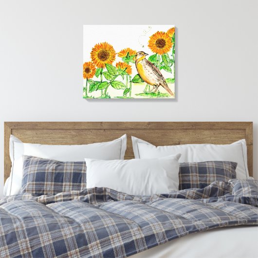 Kansas Canvas Afdruk (Insitu (Slaapkamer))