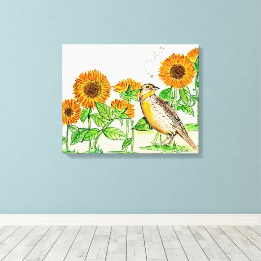 Kansas Canvas Afdruk (Insitu (Houten vloer))