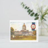 Kansas Capitol met Zegel Briefkaart (Staand voorkant)