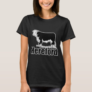 Kansas Cattle Farming Beef Hereford Cow Pictu T-shirt