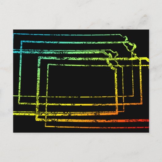 kansas chill blur briefkaart (Voorkant)