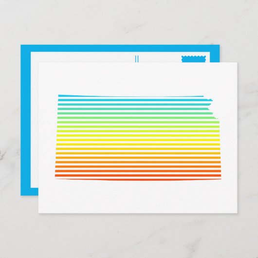 kansas chill fade briefkaart (Voorkant / Achterkant)