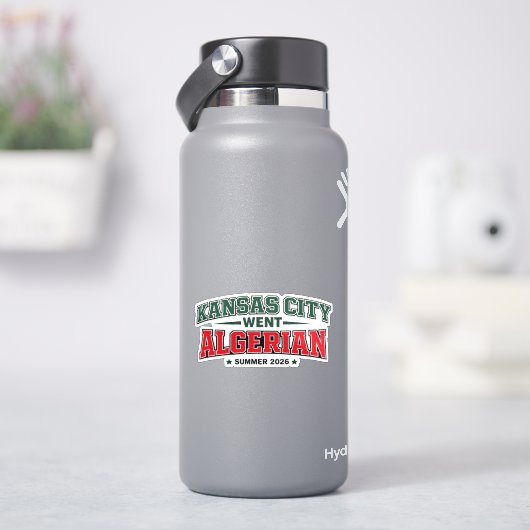 Kansas City Algerijnse typografie sticker (HydroFlask)
