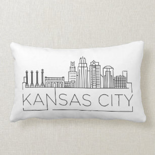 Kansas City, Arkansas Skyline Lumbar Pillow Kussen