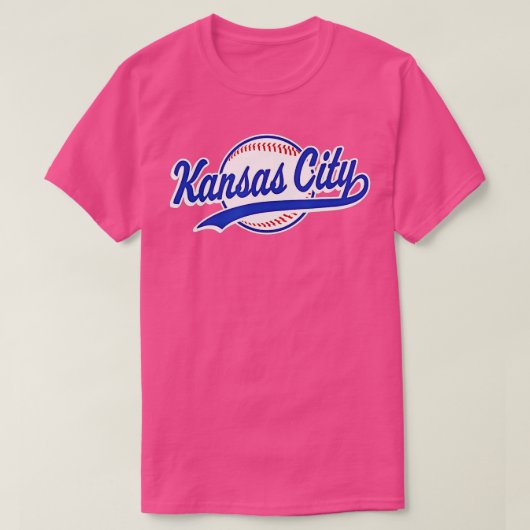 Kansas City  Baseball Throwback KC Retro T-shirt (Design voorkant)