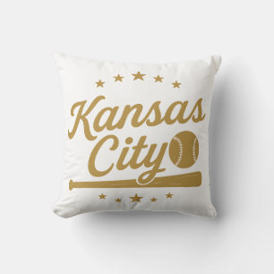 Kansas City Baseball Vintage Retro Logo Design Kussen