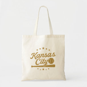 Kansas City Baseball Vintage Retro Logo Design Tote Bag