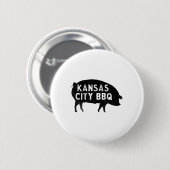 Kansas City BBQ _1 Ronde Button 5,7 Cm (Voorkant /achterkant)