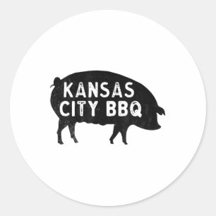 Kansas City BBQ _1 Ronde Sticker