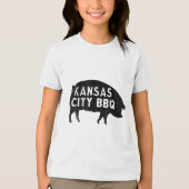 Kansas City BBQ _1 Tri-Blend Shirt (Voorkant)