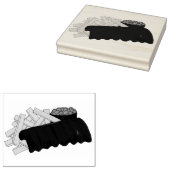 Kansas City BBQ Barbecue Reserveribben Rib Cookoff Rubberstempel (Gestempeld)