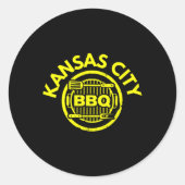 Kansas City BBQ - Ik hou van barbecueën Ronde Sticker (Voorkant)