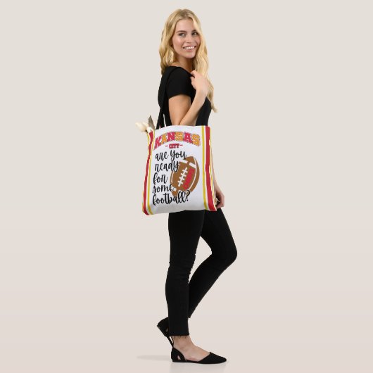 Kansas City, ben je klaar voor wat Football? Tote Bag (Op model)