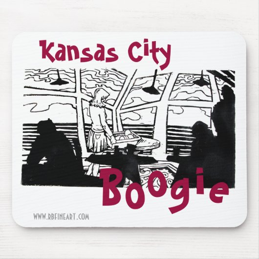 Kansas City Boogie Mousepad Muismat (Voorkant)