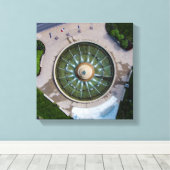 Kansas City Brandweerman's Fontein Canvas Wall Art Afdruk (Insitu (Houten vloer))