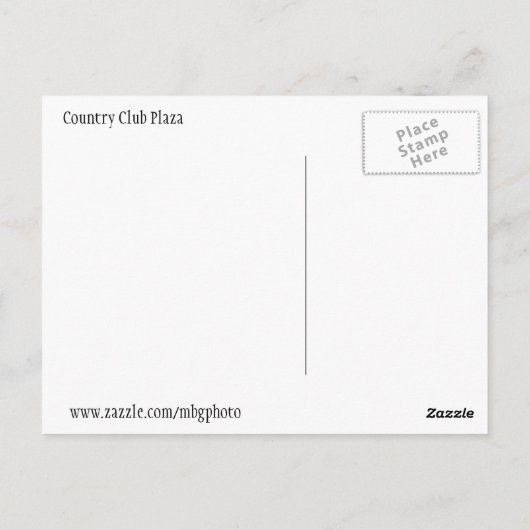 Kansas City Briefkaart (Achterkant)