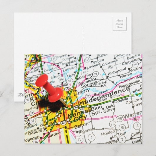 Kansas City Briefkaart (Voorkant / Achterkant)