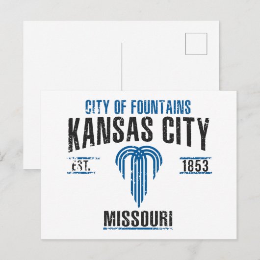 Kansas City Briefkaart (Voorkant / Achterkant)
