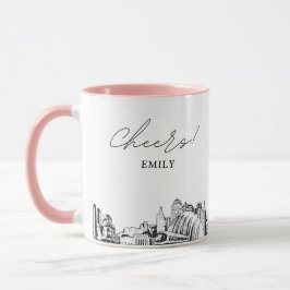 Kansas City bruiloft gepersonaliseerde koffie Mok