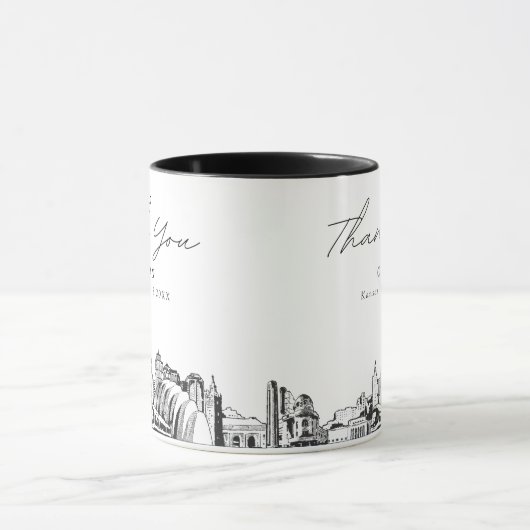 Kansas City Bruiloft Minimale aangepaste koffie Mo Mok (Midden)