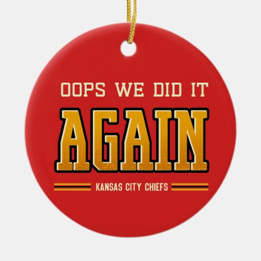 Kansas City Chiefs Ornament (Voorkant)