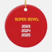 Kansas City Chiefs Ornament (Achterkant)