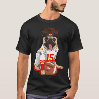 Kansas City Chiefs Schattige Grappige Pug Patrick T-shirt