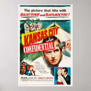 Kansas City Confidential 1952 Film POSTER AFDRUK