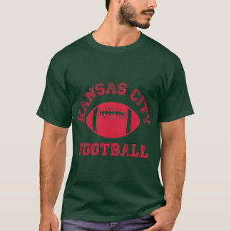 Kansas City Distressed Pro American Footballteam r T-shirt