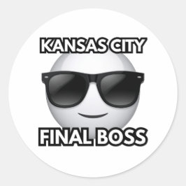 Kansas City Eindbaas Cool Emoji Sticker