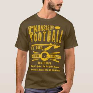 Kansas City Est 1960 Arrow  gouden tekst T-shirt