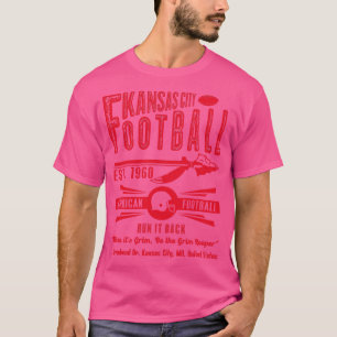 Kansas City EST 1960 Arrow rode tekst T-shirt