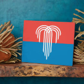 Kansas City Flag Plaque Fotoplaat (Zijkant)