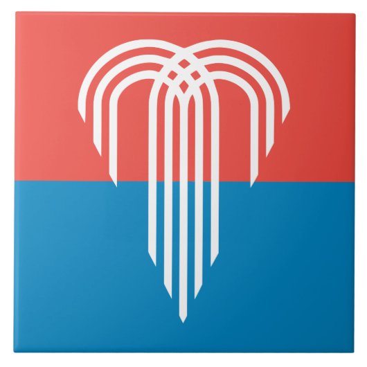 Kansas City Flag Tegel Tegeltje (Voorkant)