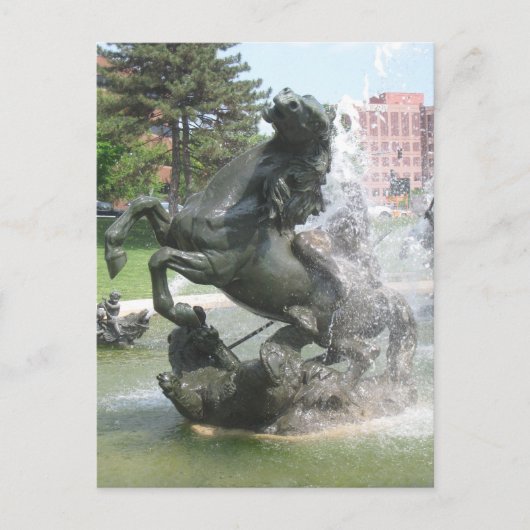 Kansas City Fountain Briefkaart (Voorkant)