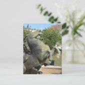 Kansas City Fountain Horse in Autumm Briefkaart (Staand voorkant)