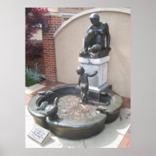 Kansas City Fountain Poster