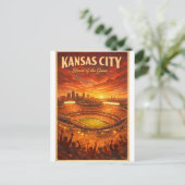 KANSAS CITY – Hart van het spel Briefkaart (Staand voorkant)