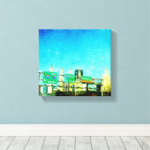Kansas City Highway Canvas Afdruk (Insitu (Houten vloer))
