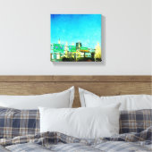 Kansas City Highway Canvas Afdruk (Insitu (Slaapkamer))
