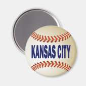 KANSAS CITY HONKBAL MAGNEET (Voorkant / Achterkant)