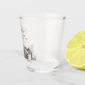 Kansas City Huwelijksgunst Gepersonaliseerde Proos Shot Glas (Rechts)