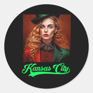 Kansas City Irish Parade Green Beer Barbecue Tailg Ronde Sticker