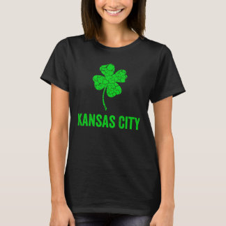 Kansas City Irish, St Patricks Day, Vier Leaf T-shirt