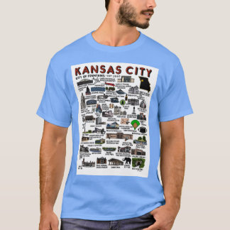 Kansas City Kaart 1 T-shirt